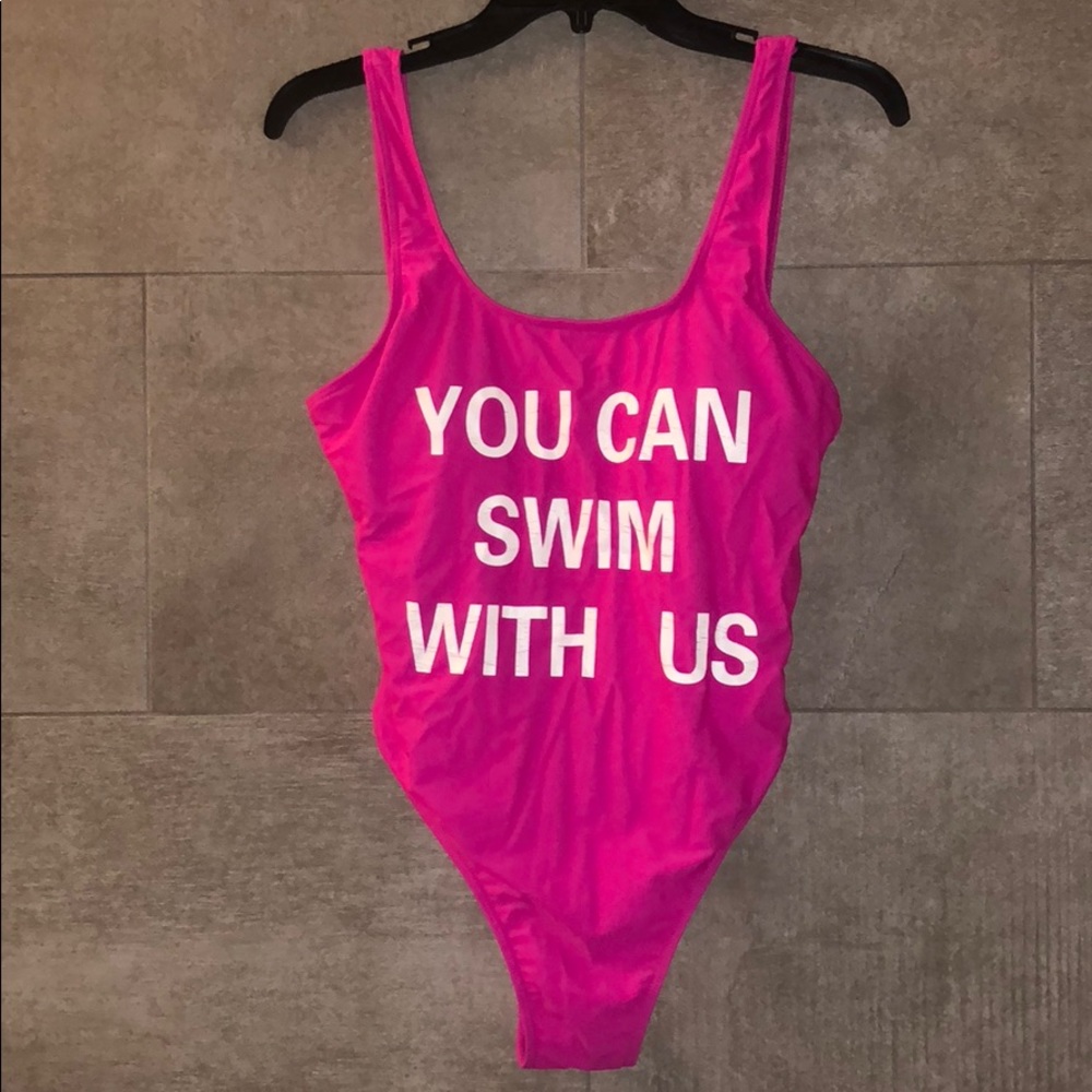 YOU CAN SWIM WITH US one piece